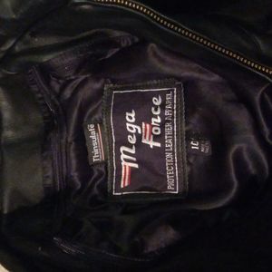 Super cute mega force leather jacket